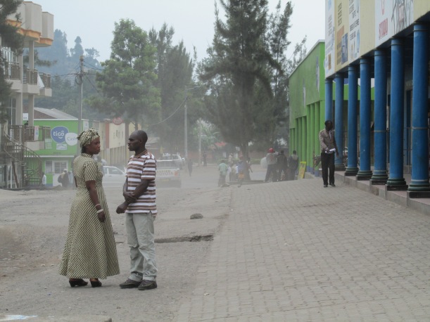 The calm and quiet streets of Musanze, a town less than an hour from Goma.